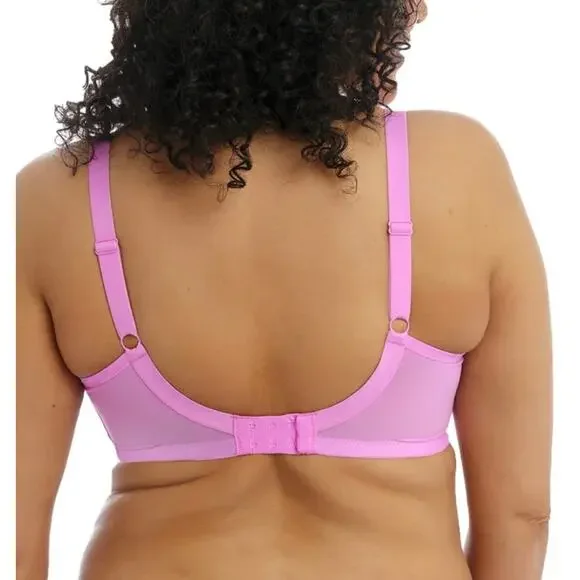 Elomi Brianna Plunge Underwire Bra Very Pink mesh harness el8080vek sz 36I - Picture 3 of 7